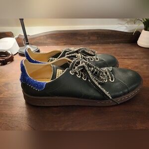 Adidas Black and Blue Sneakers